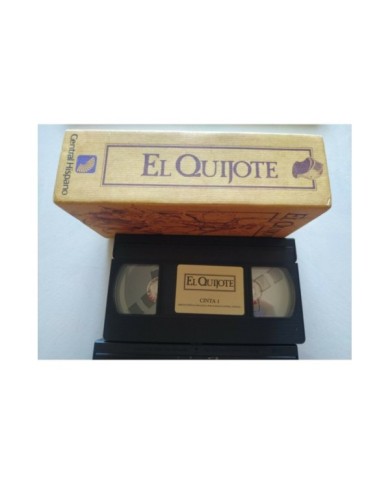 EL QUIJOTE DE LA MANCHA MIGUEL DE CERVANTES - CAJA 2 X VHS CINTA TAPE ESPA?OL 3T