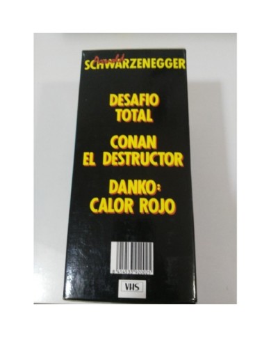 DESAFIO TOTAL + CONAN EL DESTRUCTOR + DANKO SCHWARZENEGGER CAJA 3 VHS CASTELLANO