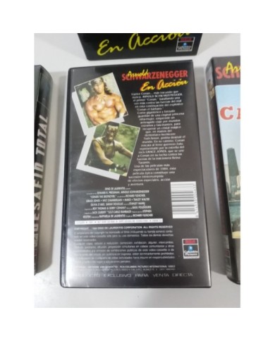 DESAFIO TOTAL + CONAN EL DESTRUCTOR + DANKO SCHWARZENEGGER CAJA 3 VHS CASTELLANO