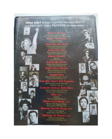 RED HOT CHILI PEPPERS WHAT HITS ! ? 60 MIN 1992 - CINTA TAPE VHS Am