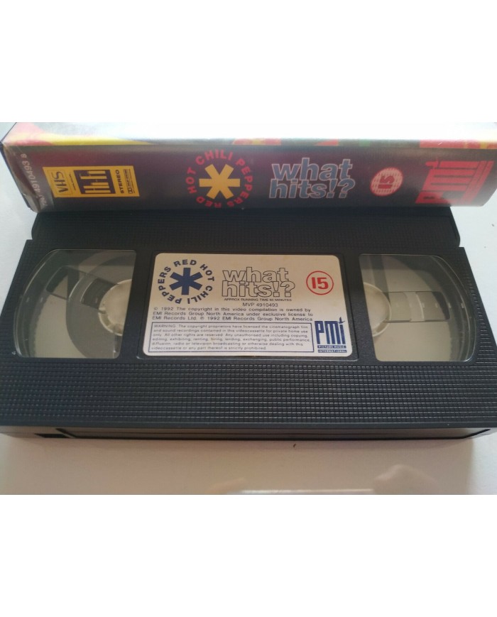RED HOT CHILI PEPPERS WHAT HITS ! ? 60 MIN 1992 - CINTA TAPE VHS Am