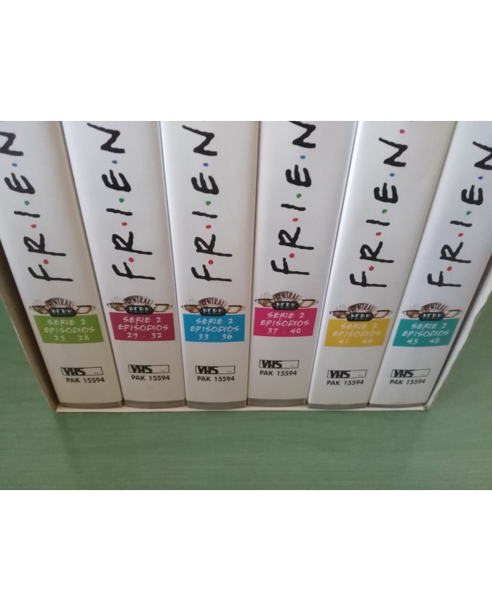 FRIENDS TEMPORADA SEASON 2 COMPLETA SERIE TV - 6 X VHS TAPE CINTA ESPA?OL PAL