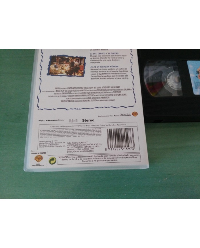 FRIENDS TEMPORADA SEASON 1 COMPLETA SERIE TV - 6 X VHS TAPE CINTA ESPA?OL PAL