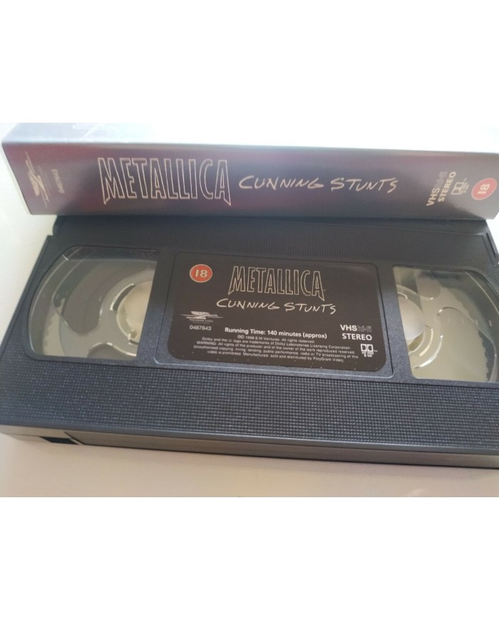 METALLICA CUNNING STUNTS 1998 Vertigo - VHS CINTA TAPE 140 MIN Am