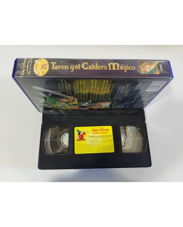 TARON Y EL CALDERO MAGICO LOS CLASICOS - VHS CINTA WALT DISNEY ESPA?OL 1997 Am