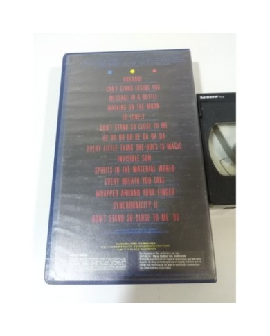 THE POLICE EVERY BREATH YOU TAKE THE VIDEOS VHS TAPE CINTA 59 MIN