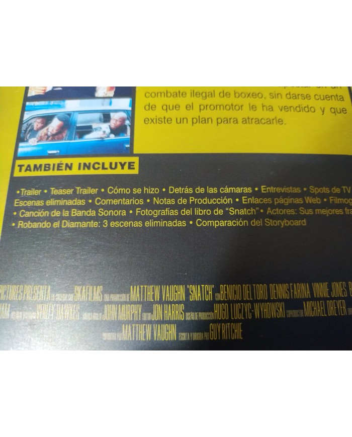 SNATCH CERDOS Y DIAMANTES BRAD PITT JASON STATHAM DVD STEELBOOK - AM
