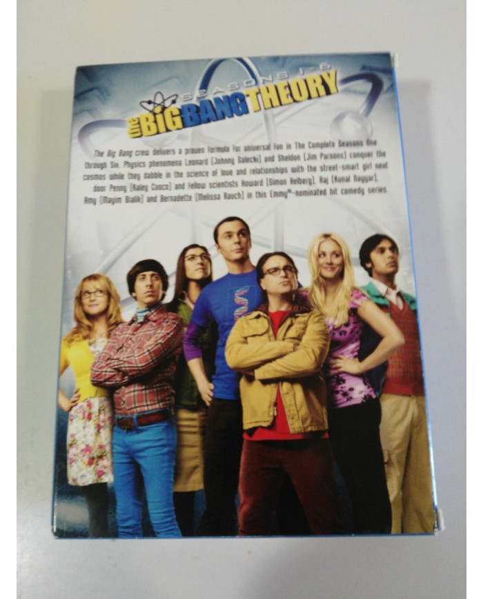 BIG BANG THEORY SEASONS 1-6 COMPLETE TV SERIE DVD REGION 2 - ENGLISH - 5T