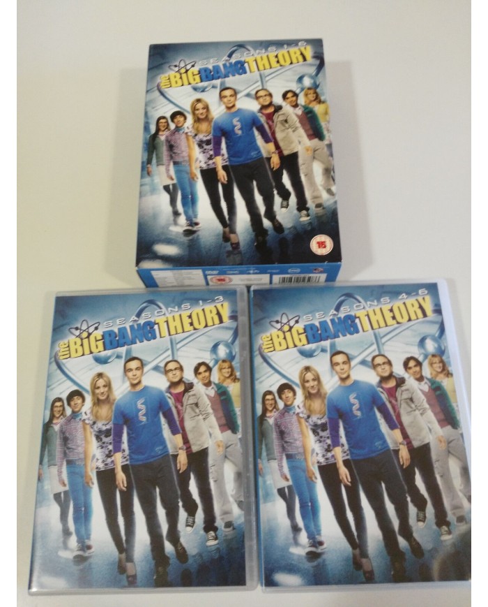 BIG BANG THEORY SEASONS 1-6 COMPLETE TV SERIE DVD REGION 2 - ENGLISH - 5T