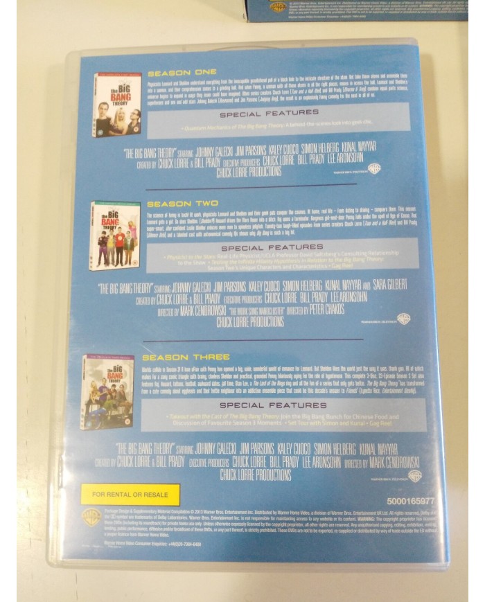 BIG BANG THEORY SEASONS 1-6 COMPLETE TV SERIE DVD REGION 2 - ENGLISH - 5T