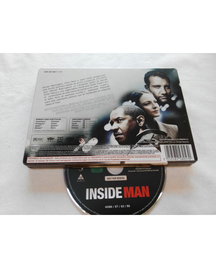 PLAN OCULTO DVD STEELBOOK ESPA?OL ENGLISH DENZEL WASHING JODIE FOSTER OWEN - AM