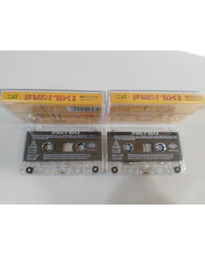 BOMBAZO MIX 3 MIXED BY MIKE PLATINAS MAX MUSIC - DOBLE 2 X CINTA TAPE CASSETTE