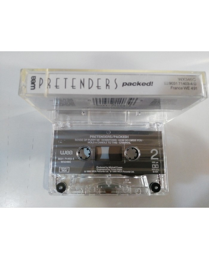 PRETENDERS PACKED ! 1990 WEA GERMAN EDITION - CASSETTE CINTA TAPE Am