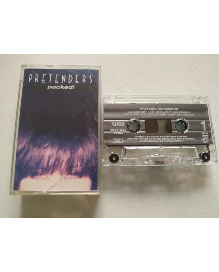 PRETENDERS PACKED ! 1990 WEA GERMAN EDITION - CASSETTE CINTA TAPE Am