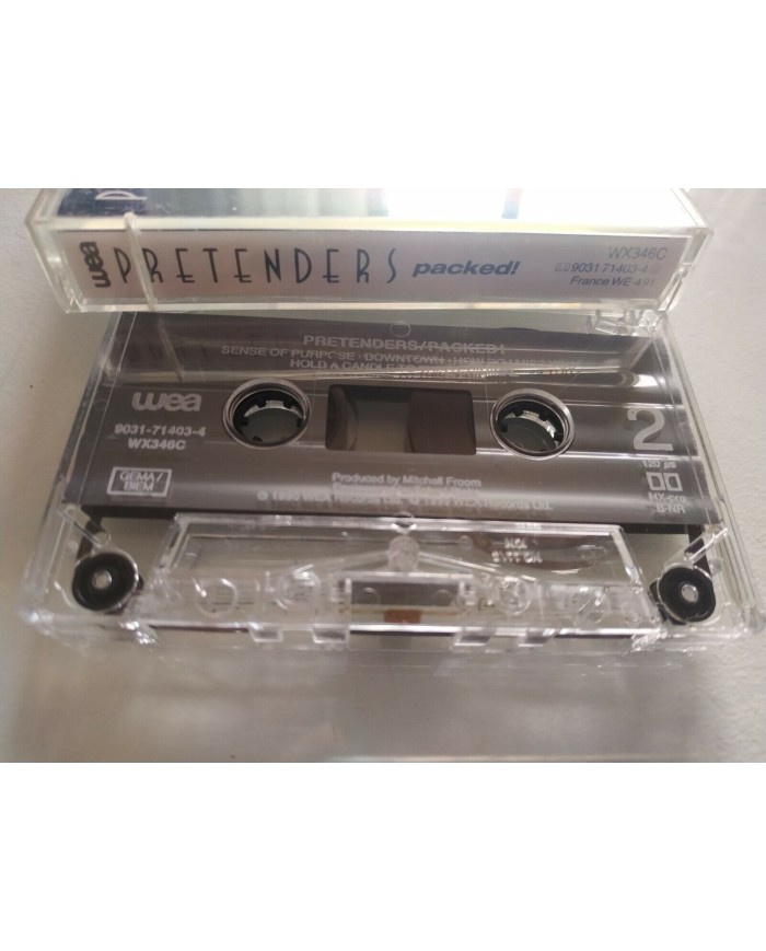 PRETENDERS PACKED ! 1990 WEA GERMAN EDITION - CASSETTE CINTA TAPE Am