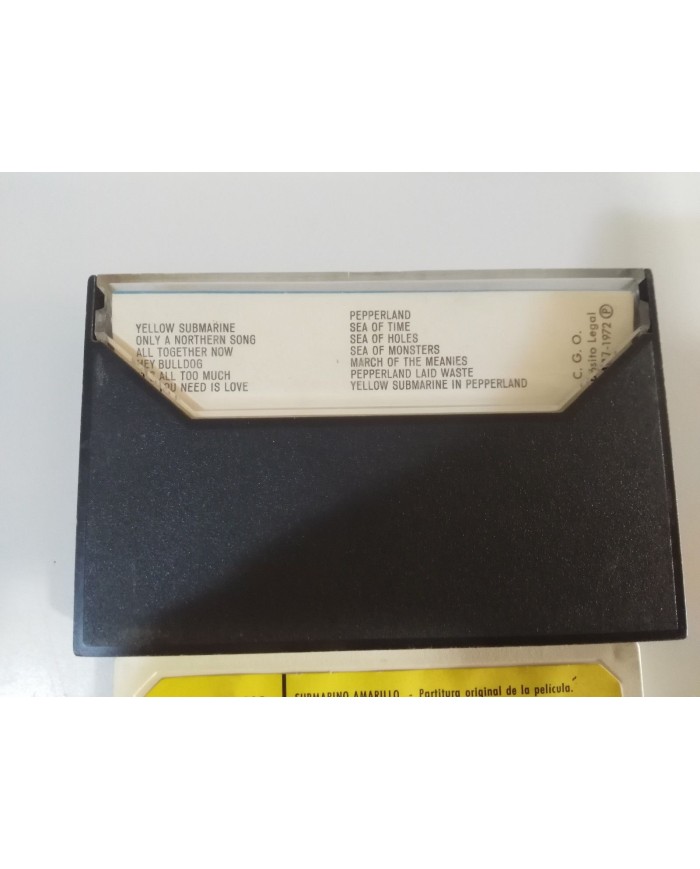 THE BEATLES YELLOW SUBMARINE EMI ODEON 1972 SPAIN EDITION - CINTA TAPE CASSETTE
