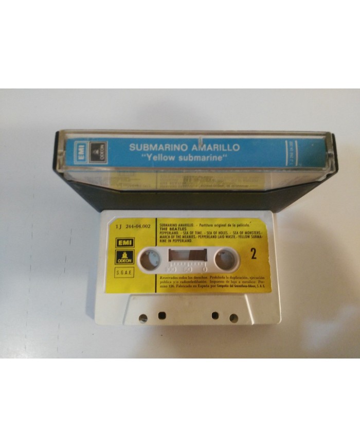 THE BEATLES YELLOW SUBMARINE EMI ODEON 1972 SPAIN EDITION - CINTA TAPE CASSETTE
