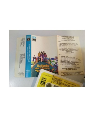 THE BEATLES YELLOW SUBMARINE EMI ODEON 1972 SPAIN EDITION - CINTA TAPE CASSETTE