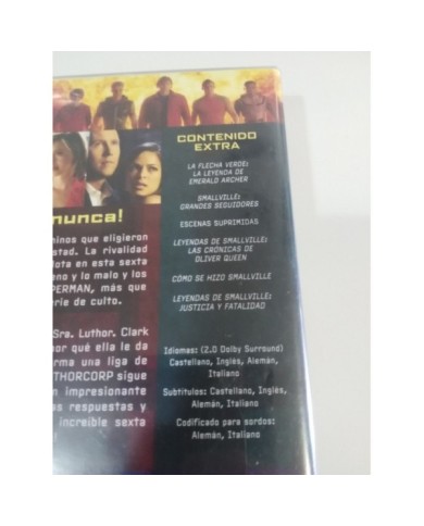 SMALLVILLE SEXTA TEMPORADA 6 COMPLETA - 6 X DVD + EXTRAS - CASTELLANO ENGLISH AM SMALLVILLE SEXTA TEMPORADA 6 COMPLETA - 6 X DVD + EXTRAS - CASTELLANO ENGLISH AM