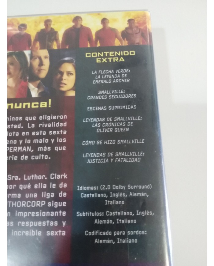 SMALLVILLE SEXTA TEMPORADA 6 COMPLETA - 6 X DVD + EXTRAS - CASTELLANO ENGLISH AM