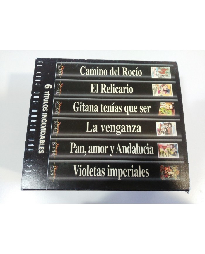 CARMEN SEVILLA COLECCION 6 PEL?CULAS EN VHS CINTA TAPE EL RELICARIO LA VENGANZA