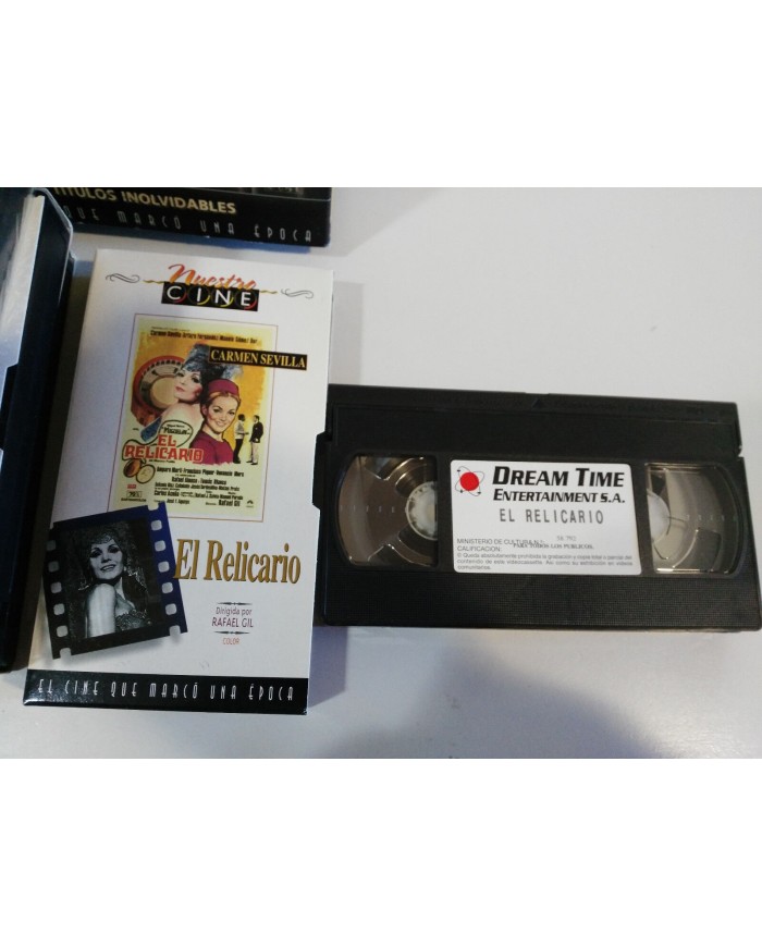CARMEN SEVILLA COLECCION 6 PEL?CULAS EN VHS CINTA TAPE EL RELICARIO LA VENGANZA