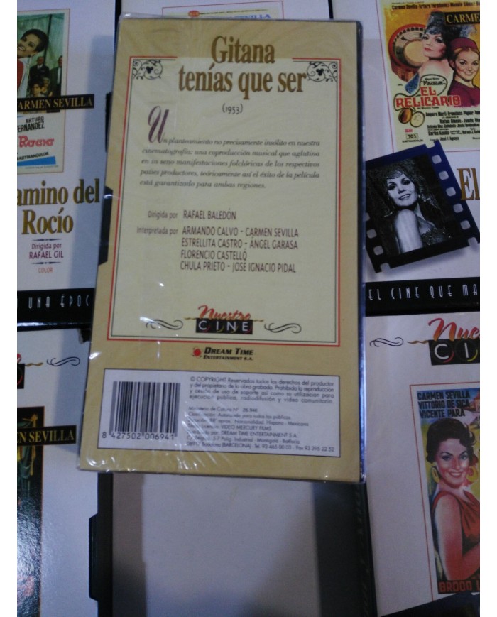 CARMEN SEVILLA COLECCION 6 PEL?CULAS EN VHS CINTA TAPE EL RELICARIO LA VENGANZA