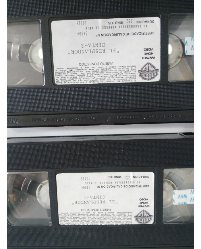 EL RESPLANDOR STEPHEN KING MICK GARRIS CAJA DOBLE 2 X VHS CINTA TAPE CASTELLANO