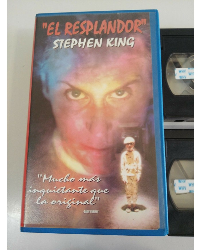 EL RESPLANDOR STEPHEN KING MICK GARRIS CAJA DOBLE 2 X VHS CINTA TAPE CASTELLANO