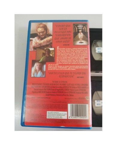 EL RESPLANDOR STEPHEN KING MICK GARRIS CAJA DOBLE 2 X VHS CINTA TAPE CASTELLANO