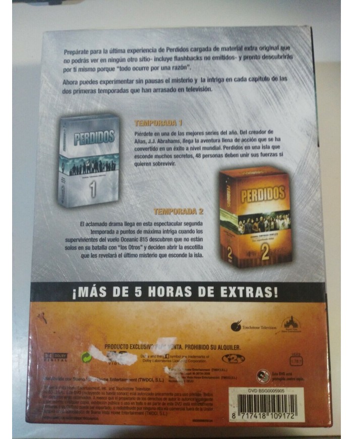 PERDIDOS LOST TEMPORADAS 1-2 COMPLETAS 15 X DVD REGION 2 + EXTRAS ESPA?OL INGLES
