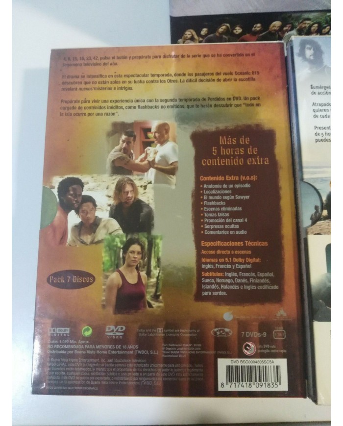 PERDIDOS LOST TEMPORADAS 1-2 COMPLETAS 15 X DVD REGION 2 + EXTRAS ESPA?OL INGLES