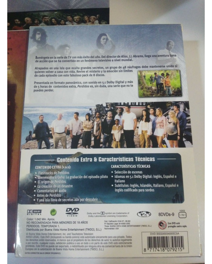 PERDIDOS LOST TEMPORADAS 1-2 COMPLETAS 15 X DVD REGION 2 + EXTRAS ESPA?OL INGLES