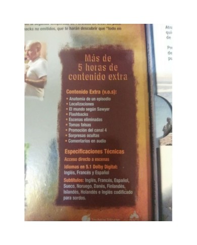 PERDIDOS LOST TEMPORADAS 1-2 COMPLETAS 15 X DVD REGION 2 + EXTRAS ESPA?OL INGLES PERDIDOS LOST TEMPORADAS 1-2 COMPLETAS 15 X DVD REGION 2 + EXTRAS ESPA?OL INGLES