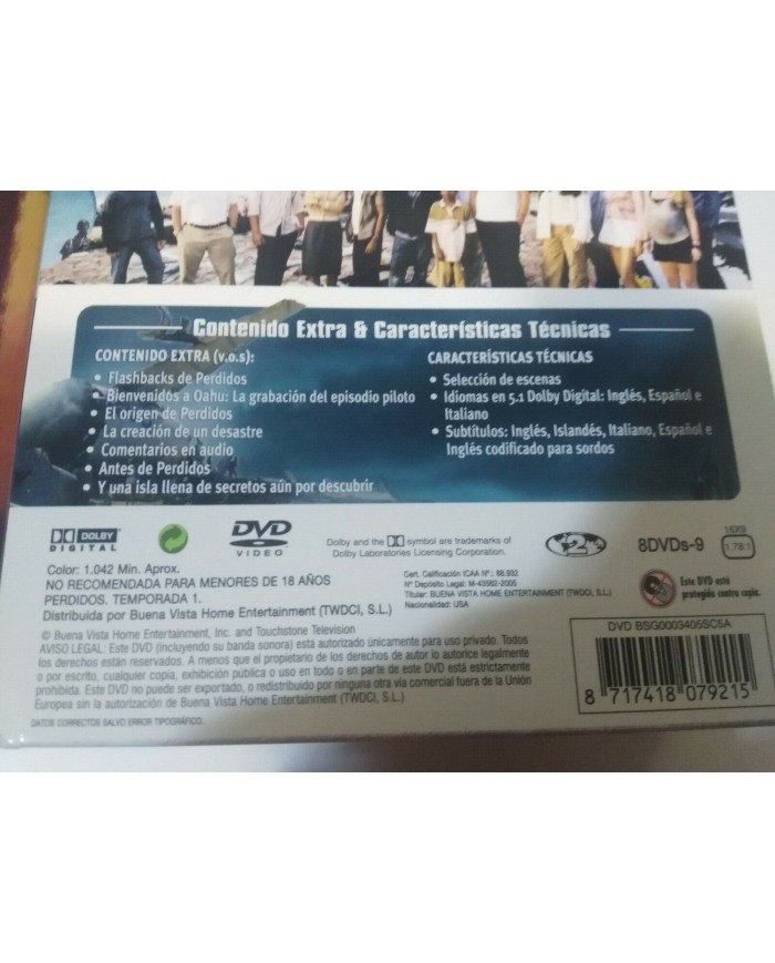 PERDIDOS LOST TEMPORADAS 1-2 COMPLETAS 15 X DVD REGION 2 + EXTRAS ESPA?OL INGLES