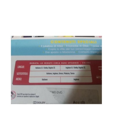 GLEE STAGIONE 1 VOLUME 2 SEASON 1 - 3 X DVD ENGLISH ITALIANO REGION 2 - 3T GLEE STAGIONE 1 VOLUME 2 SEASON 1 - 3 X DVD ENGLISH ITALIANO REGION 2 - 3T