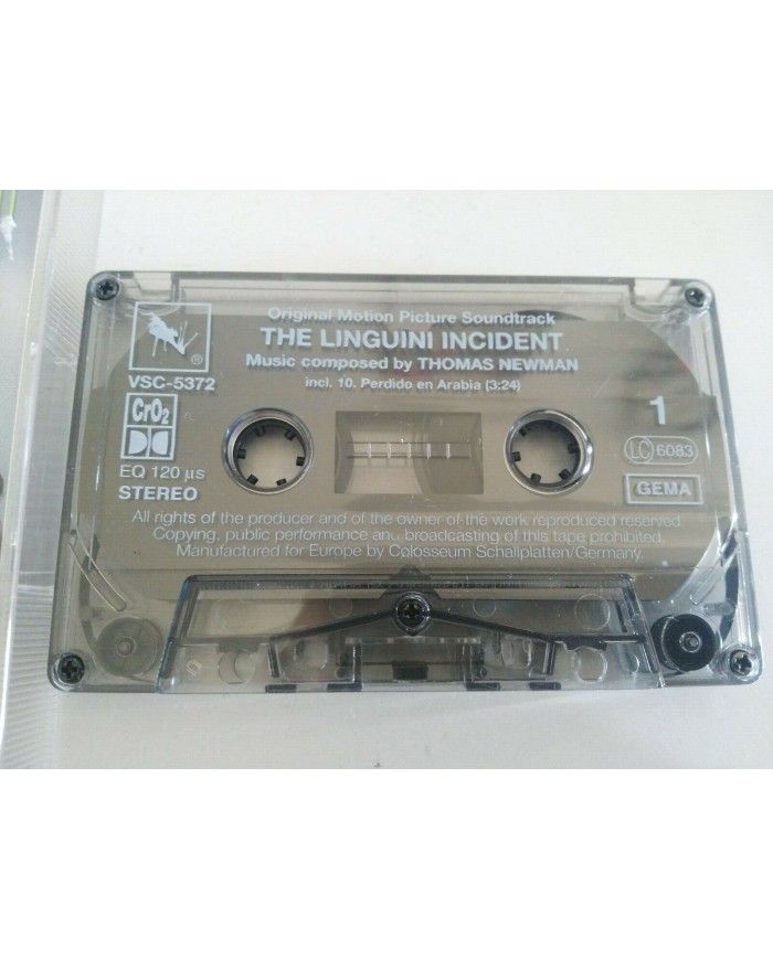 THE LINGUINI INCIDENT SOUNDTRACK THOMAS NEWMAN DAVID BOWIE - CASSETTE TAPE THE LINGUINI INCIDENT SOUNDTRACK THOMAS NEWMAN DAVID BOWIE - CASSETTE TAPE