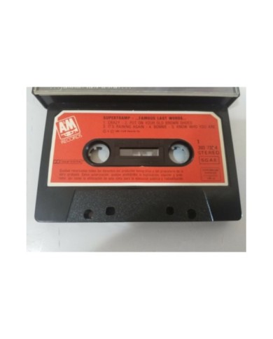 SUPERTRAMP FAMOUS LAST WORDS AM RECORDS 1982 SPAIN EDITION - CASSETTE TAPE Am SUPERTRAMP FAMOUS LAST WORDS AM RECORDS 1982 SPAIN EDITION - CASSETTE TAPE Am