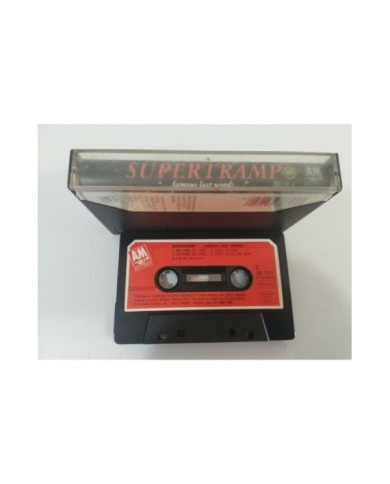 SUPERTRAMP FAMOUS LAST WORDS AM RECORDS 1982 SPAIN EDITION - CASSETTE TAPE Am SUPERTRAMP FAMOUS LAST WORDS AM RECORDS 1982 SPAIN EDITION - CASSETTE TAPE Am