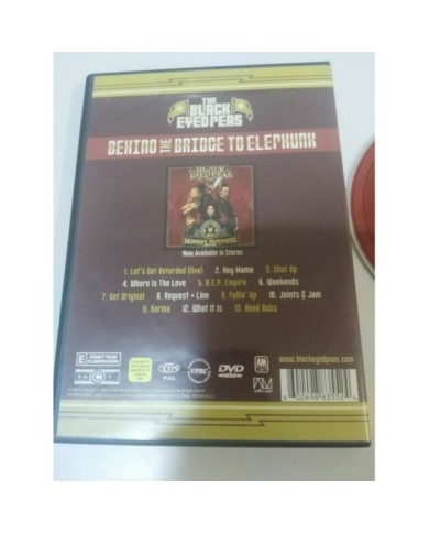 THE BLACK EYED PEAS BEHIND THE BRIDGE TO ELEPHUNK DVD - ALL REGIONS 2004 - AM