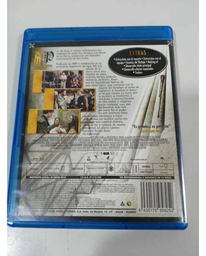 Los Pilares de la Tierra Nada es Sagrado Serie TV Ken Follett - 3 x Blu-ray - AM