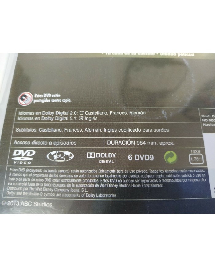 CASTLE Quinta TEMPORADA 5 COMPLETA - 6 DVD ESPA?OL ENGLISH FRANCAIS REGION 2 5T