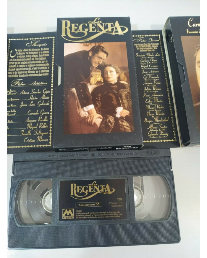 La Regenta - Aitana Sanchez Gijon Carmelo Gomez Serie TV - 3 x VHS Tape Espa?ol