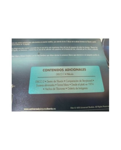 Tiburon Edicion Coleccionistas Steven Spielberg 2x DVD Steelbook - AM