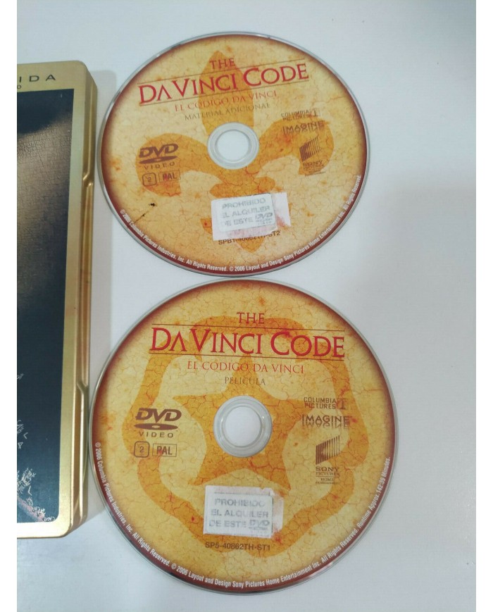 EL CODIGO DA VINCI Tom Hanks - 2 x DVD Steelbook Espa?ol English
