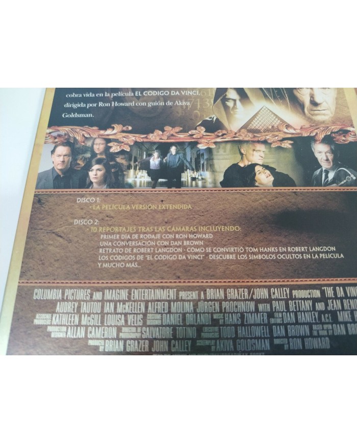 EL CODIGO DA VINCI Tom Hanks - 2 x DVD Steelbook Espa?ol English