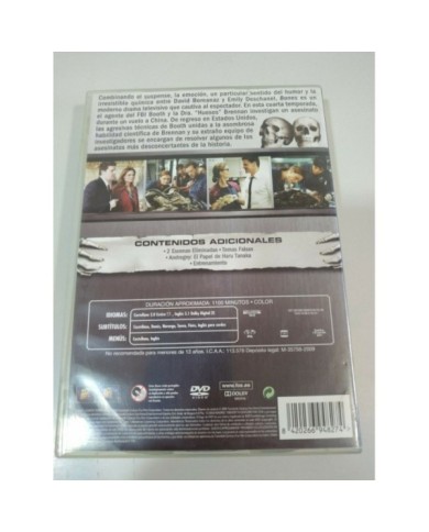 BONES TEMPORADA 4 cUARTA - 6 X DVD ESPA?OL ENGLISH + EXTRAS - 3T