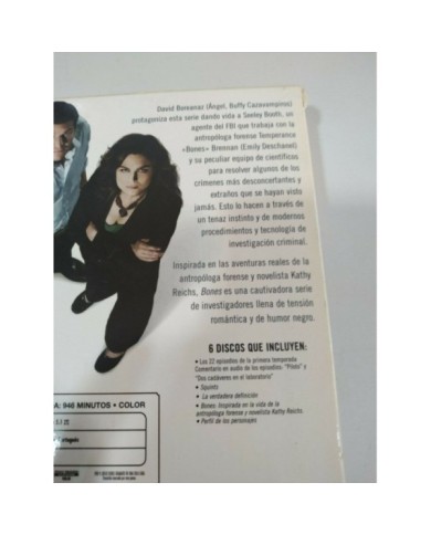 BONES Temporada 1 Primera - 6 x DVD + extras Espa?ol English Region 2 - 3T
