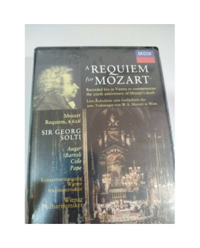 A Requiem for Mozart Sir Georg Solti Live in Vienna VHS Cinta Tape Nuevo Am