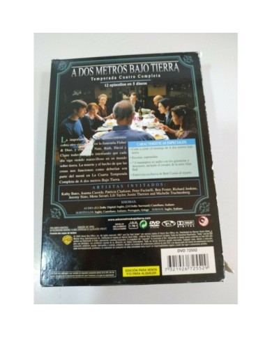A DOS METROS BAJO TIERRA TEMPORADA 4 COMPLETA - CASTELLANO ENGLISH 5 X DVD - 3T